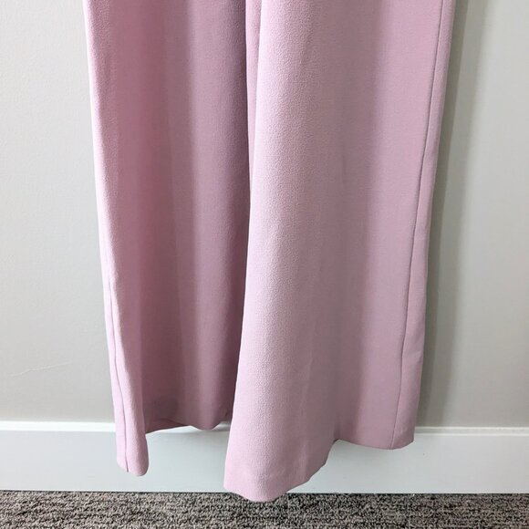 JULIA JORDAN Twist-Front Halter Jumpsuit in Light Mauve - Picture 7 of 8